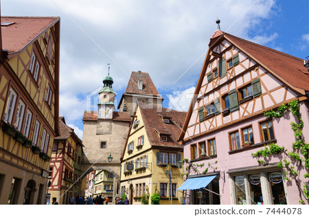 Townscape of Rothenburg, Germany Marx Tower 7444078