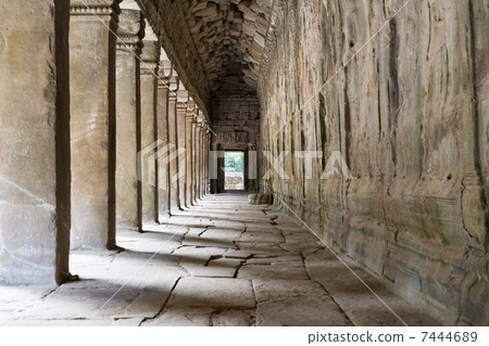 Outer Corridor of Angkor Wat, Cambodia 7444689
