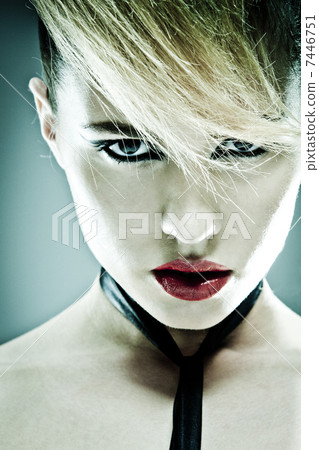 trash style picture of woman face trash style picture of woman face 7446751