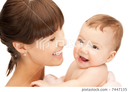 happy mother with adorable baby 7447135
