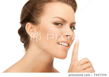 finger on lips finger on lips 7447339