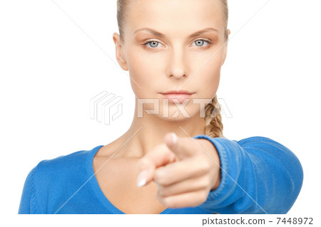 businesswoman pointing her finger businesswoman pointing her finger 7448972