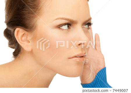 woman listening gossip 7449007