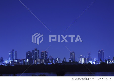 Night view of Osaka 7451896