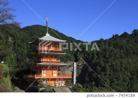 Nachi's waterfall and triple tower 7454189