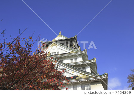 Autumn landscape of Osaka Castle 7454269
