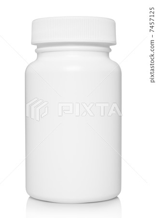 White medical container . White medical container . 7457125