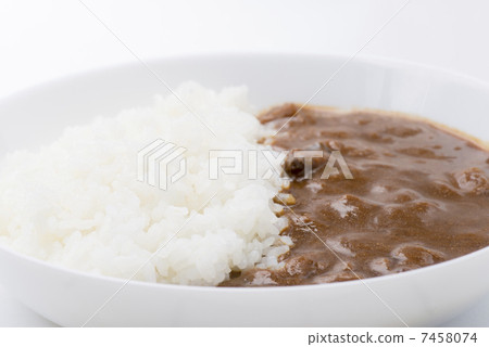 Curry and rice  7458074