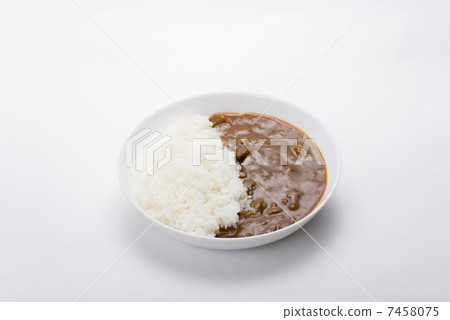 Curry and rice  7458075