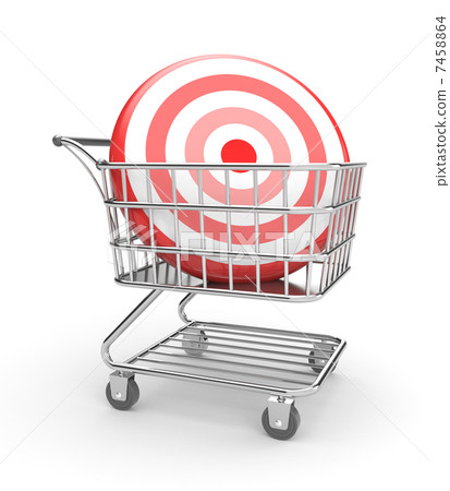Shopping cart with arrow Shopping cart with arrow 7458864