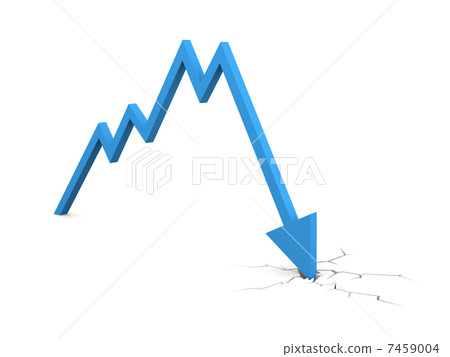 Economic Crisis. Business fall Economic Crisis. Business fall 7459004