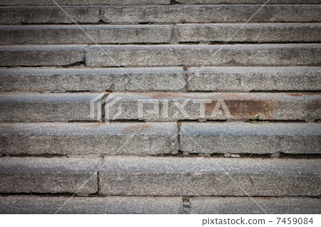 Grungy stone stairway 7459084