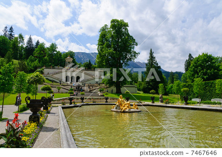 德國Linderhof城堡花園 7467646