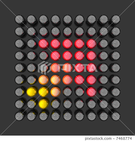 Arrow icon composed of balls Arrow icon composed of balls 7468774