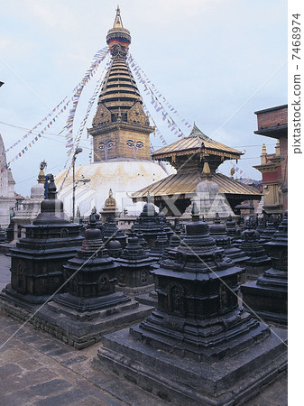 Buddhism tower in Nepal 7468974