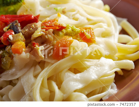 chicken with pasta tagliatelle chicken with pasta tagliatelle 7472357