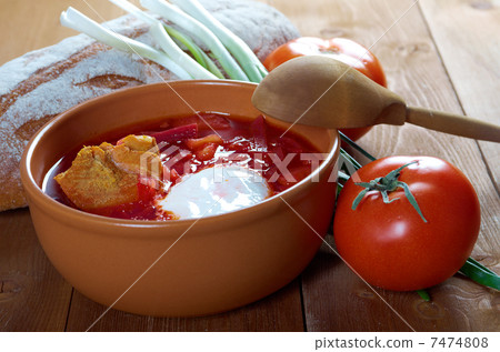 red-beet soup (borscht) red-beet soup (borscht) 7474808