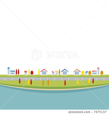 秋季住宅區 7475137