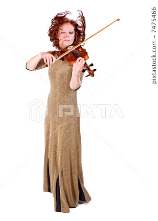 young woman plays the viola young woman plays the viola 7475466