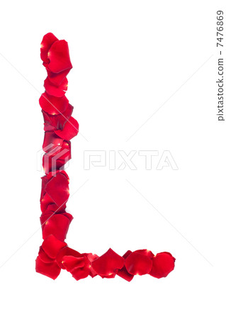 Letter L made of roses petals Letter L made of roses petals 7476869