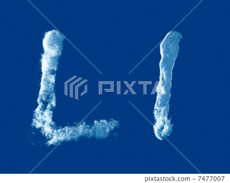 Letter 'L' from clouds alphabet Letter 'L' from clouds alphabet 7477007
