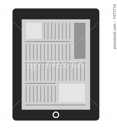 Newspaper viewing on tablet 7477718