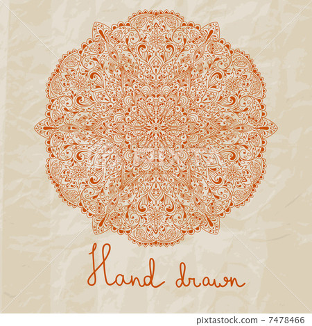 Vector hand drawn flower Vector hand drawn flower 7478466