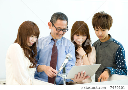College students asking questions at the teacher College students asking questions at the teacher 7479101