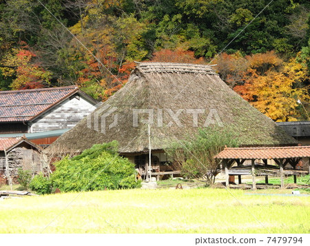 Autumn of village Autumn of village 7479794