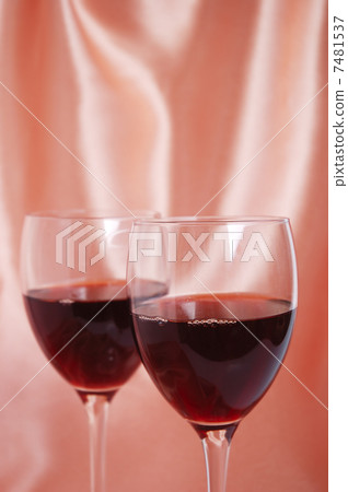 Two glasses with red wine Two glasses with red wine 7481537