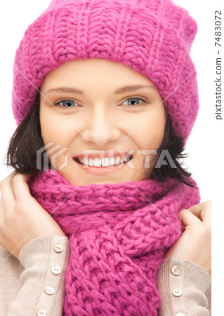 beautiful woman in winter hat beautiful woman in winter hat 7483072