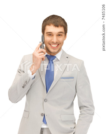 handsome man with cell phone 7485106