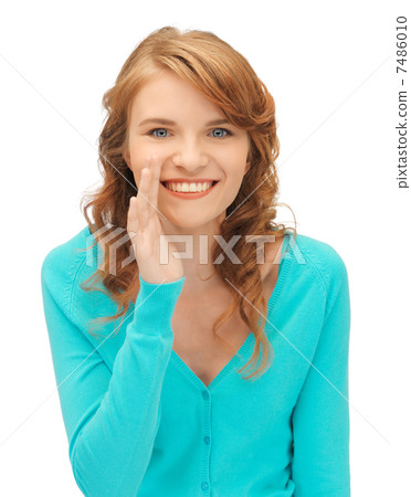 teenage girl whispering gossip 7486010