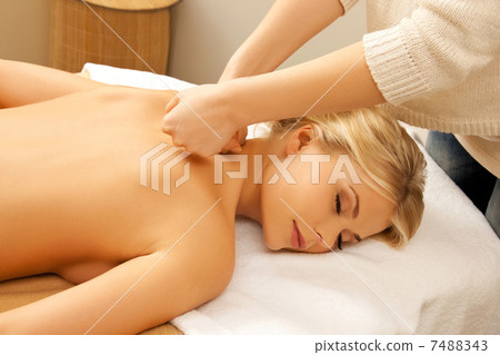 beautiful woman in massage salon beautiful woman in massage salon 7488343