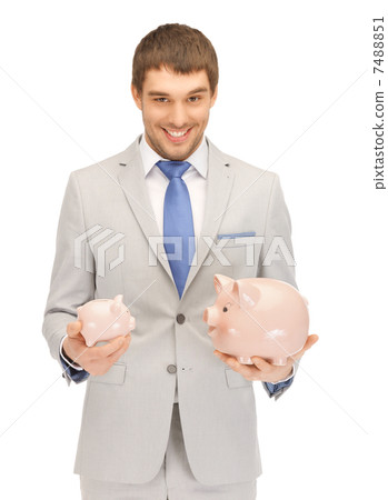 man with piggy bank 7488851