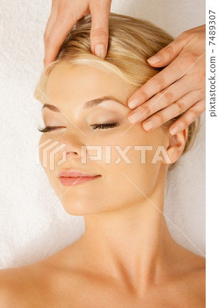 beautiful woman in massage salon beautiful woman in massage salon 7489307