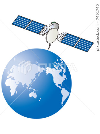 衛星和地球 7491740