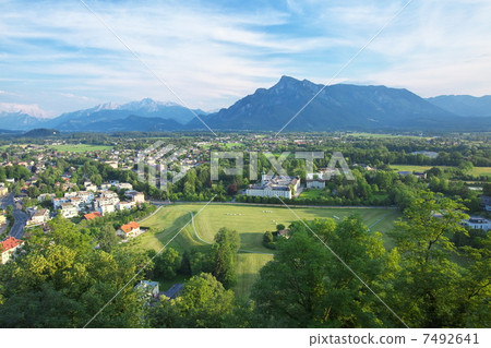 查看從薩爾茨堡城堡 查看從薩爾茨堡城堡 7492641