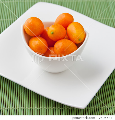 Fresh ripe Kumquats in a bowl Fresh ripe Kumquats in a bowl 7493347