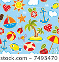 Summer Seamless Background 7493470