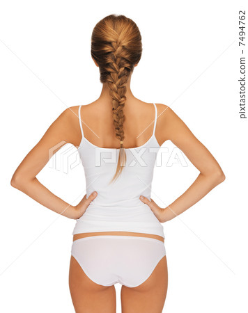beautiful woman in cotton undrewear 7494762
