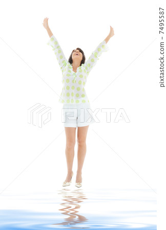 lovely woman in casual clothes lovely woman in casual clothes 7495587