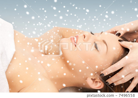 beautiful woman in massage salon 7496558