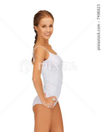 beautiful woman in cotton undrewear 7496823