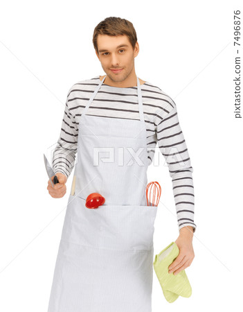 handsome man with knife handsome man with knife 7496876