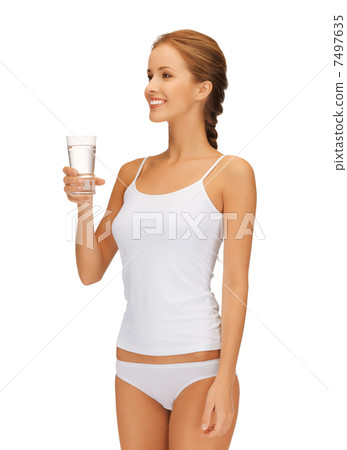 woman with glass of water woman with glass of water 7497635