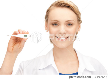 female doctor with thermometer 7497656