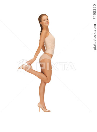 beautiful woman in cotton undrewear 7498330