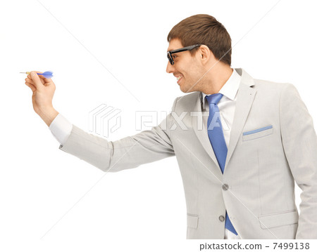 businessman with dart 7499138