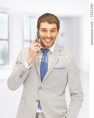 handsome man with cell phone 7501209